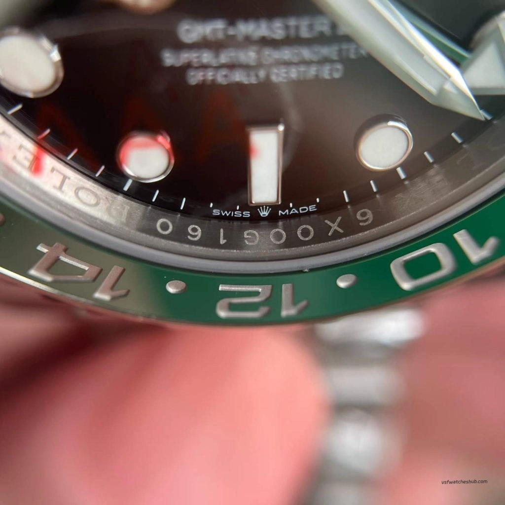 VS Factory Rolex GMT-Master II 126720VTNR “Sprite” (green/black bezel) anti-counterfeit crown high-definition real-shot photos
