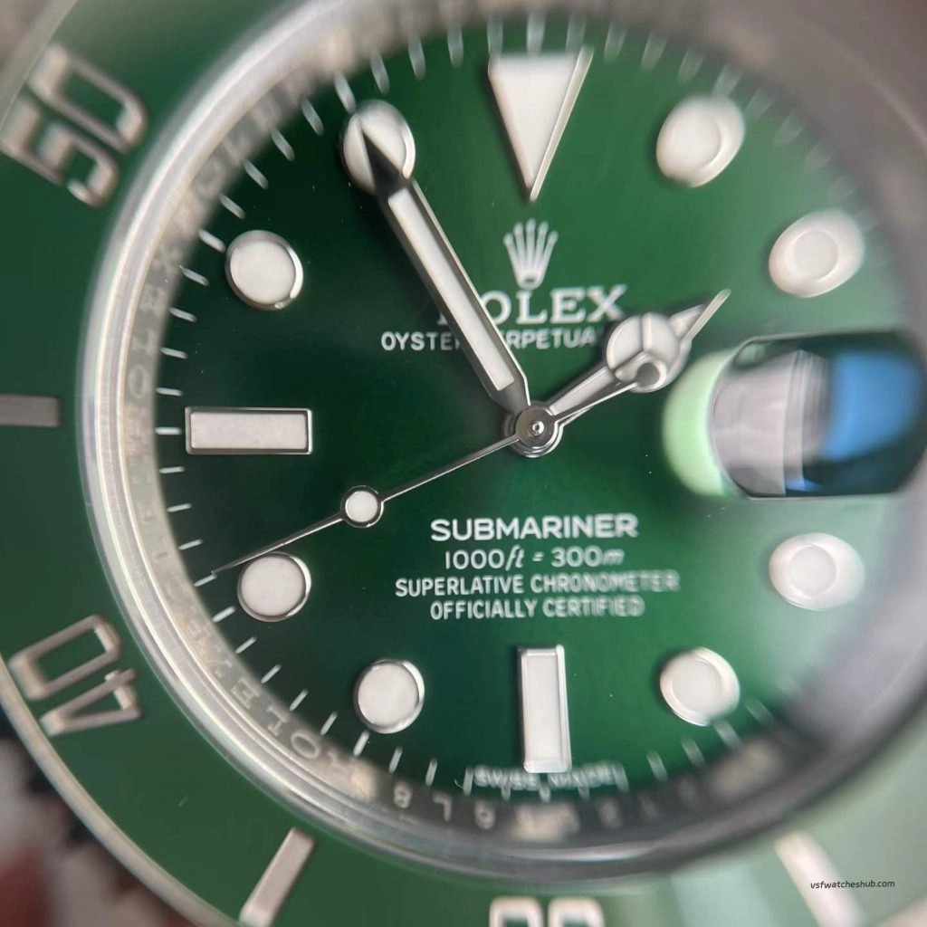 VSF Rolex Submariner 116610LV dial high-definition photos