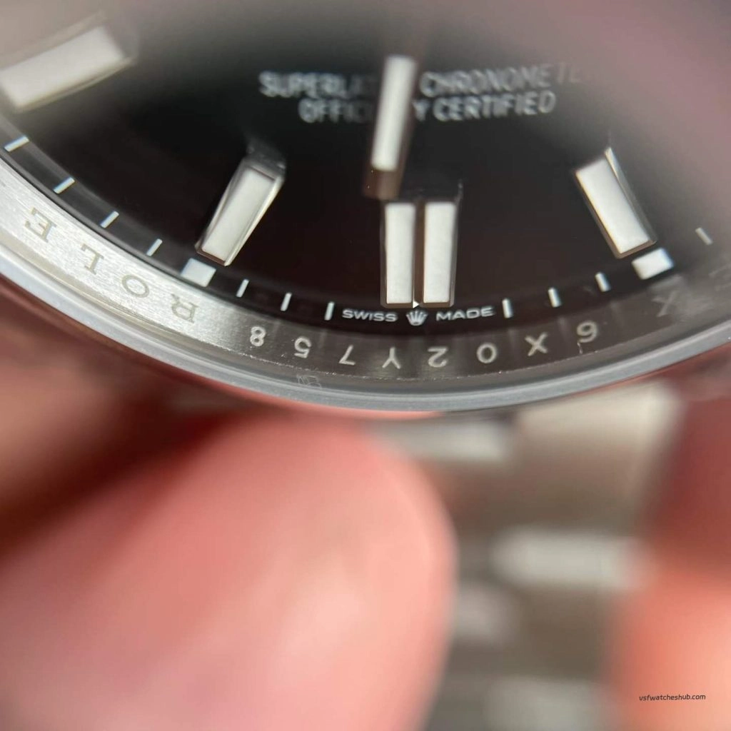 VS Factory Rolex Oyster Perpetual 124300 anti-counterfeit crown photos