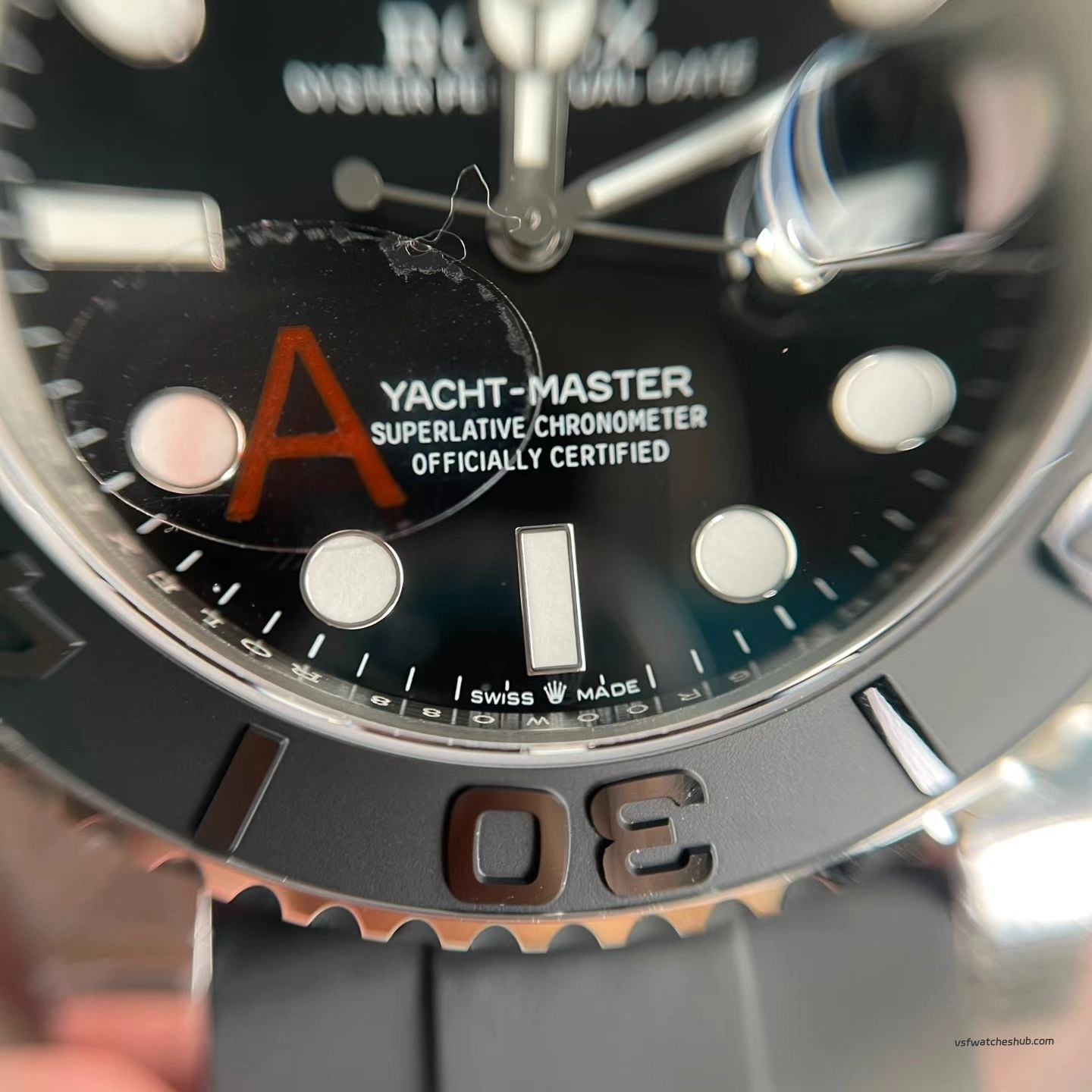 VSF V3 Rolex Yacht-Master 226659 dial printing bezel detail macro