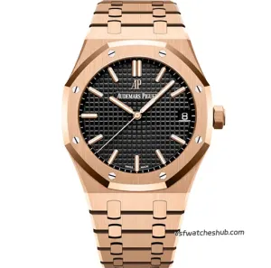 Audemars Piguet Royal Oak 15500OR.OO.1220OR.01 Rose Gold Black Dial - PPM Factory Super Clone 1:1 Replica