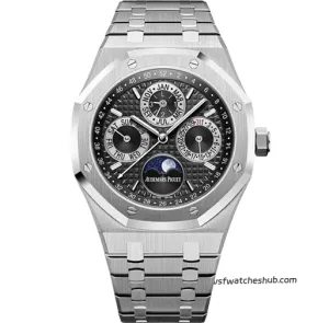 Audemars Piguet Royal Oak 26597PT.OO.1220PT.01 White Gold Perpetual Calendar – APS Factory Super Clone 1:1 Replica