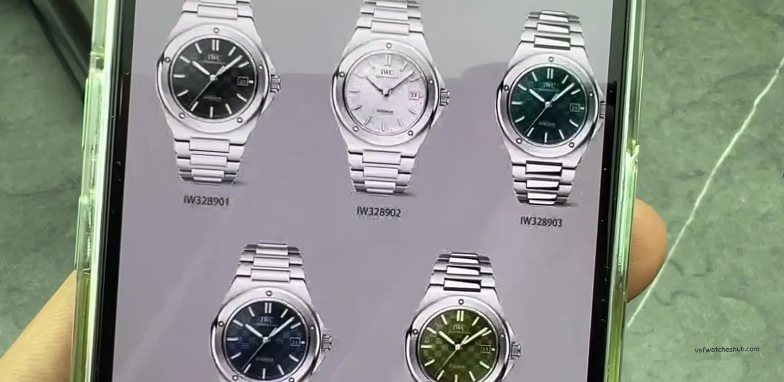 MJ Factory versus A7 Factory IWC Ingenieur dial comparison